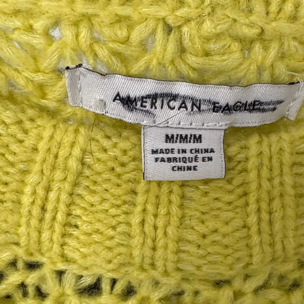 American Eagle Vibrant Yellow Crew Neck Sweater